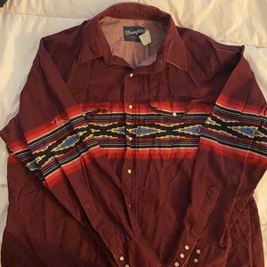 Wrangler Vintage Button Down w/ Pearl Snaps